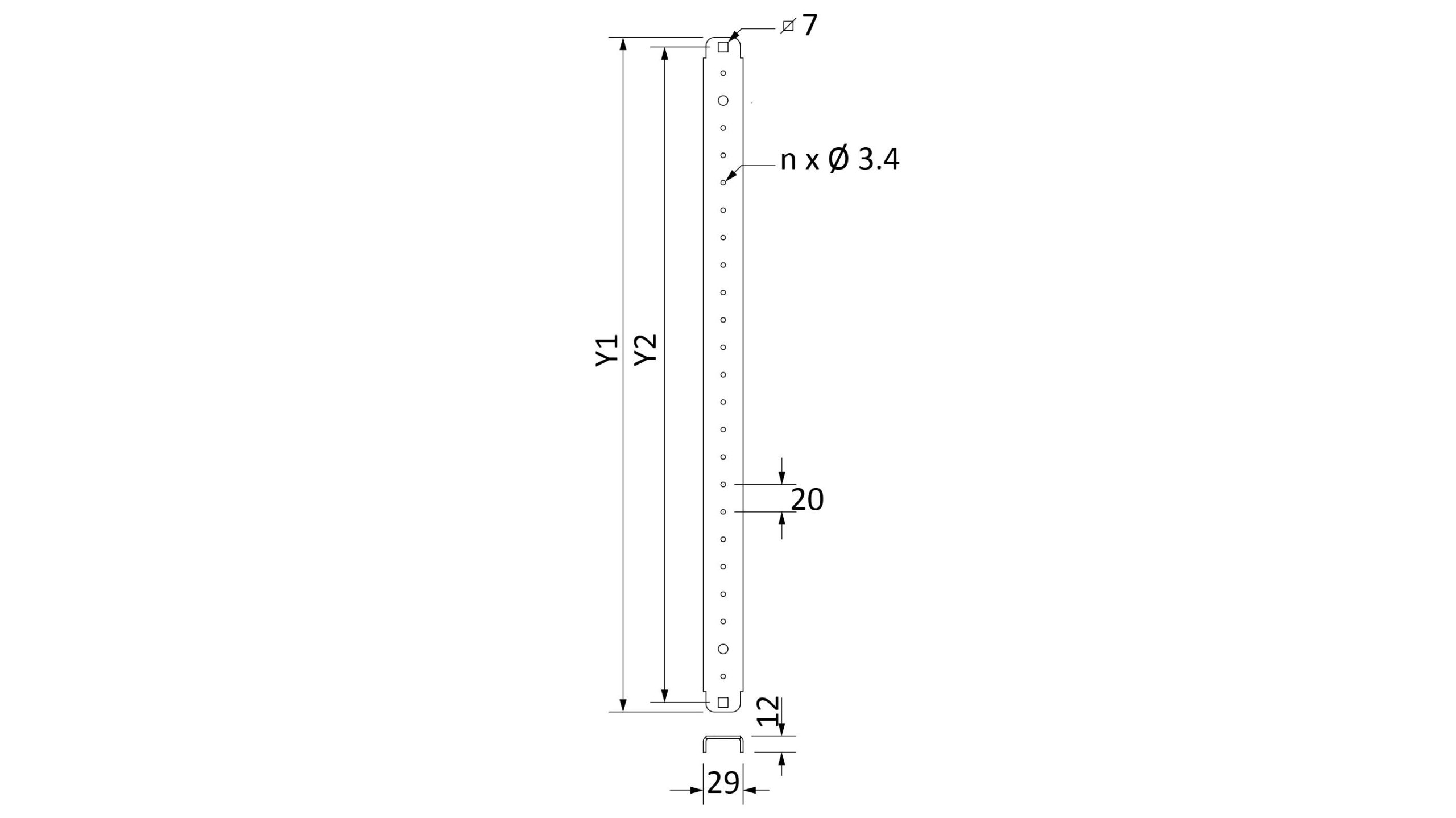 Tempa Pano | EKO – Vertical Mounting Profile