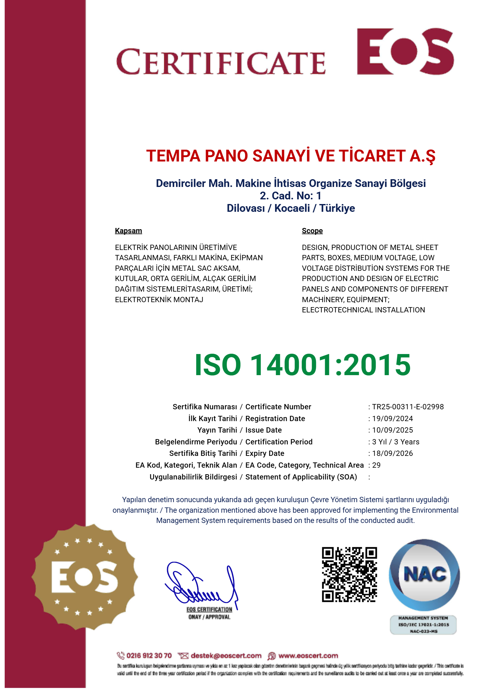 ISO 14001:2015​