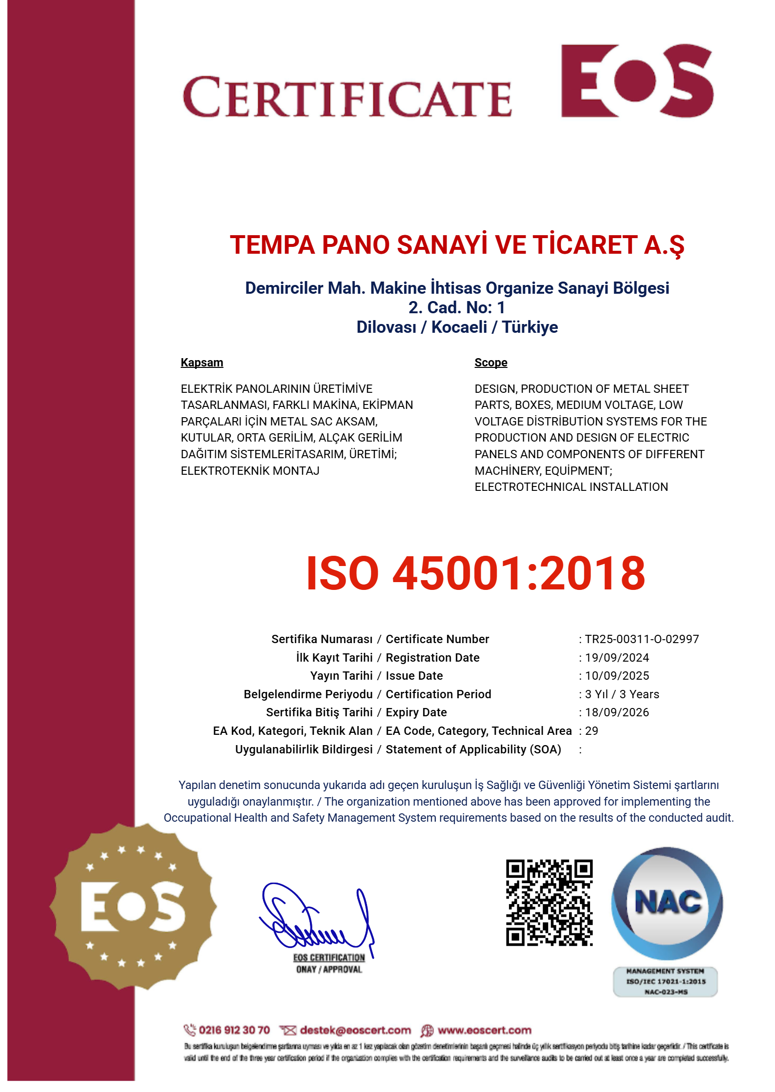 ISO 45001:2018​