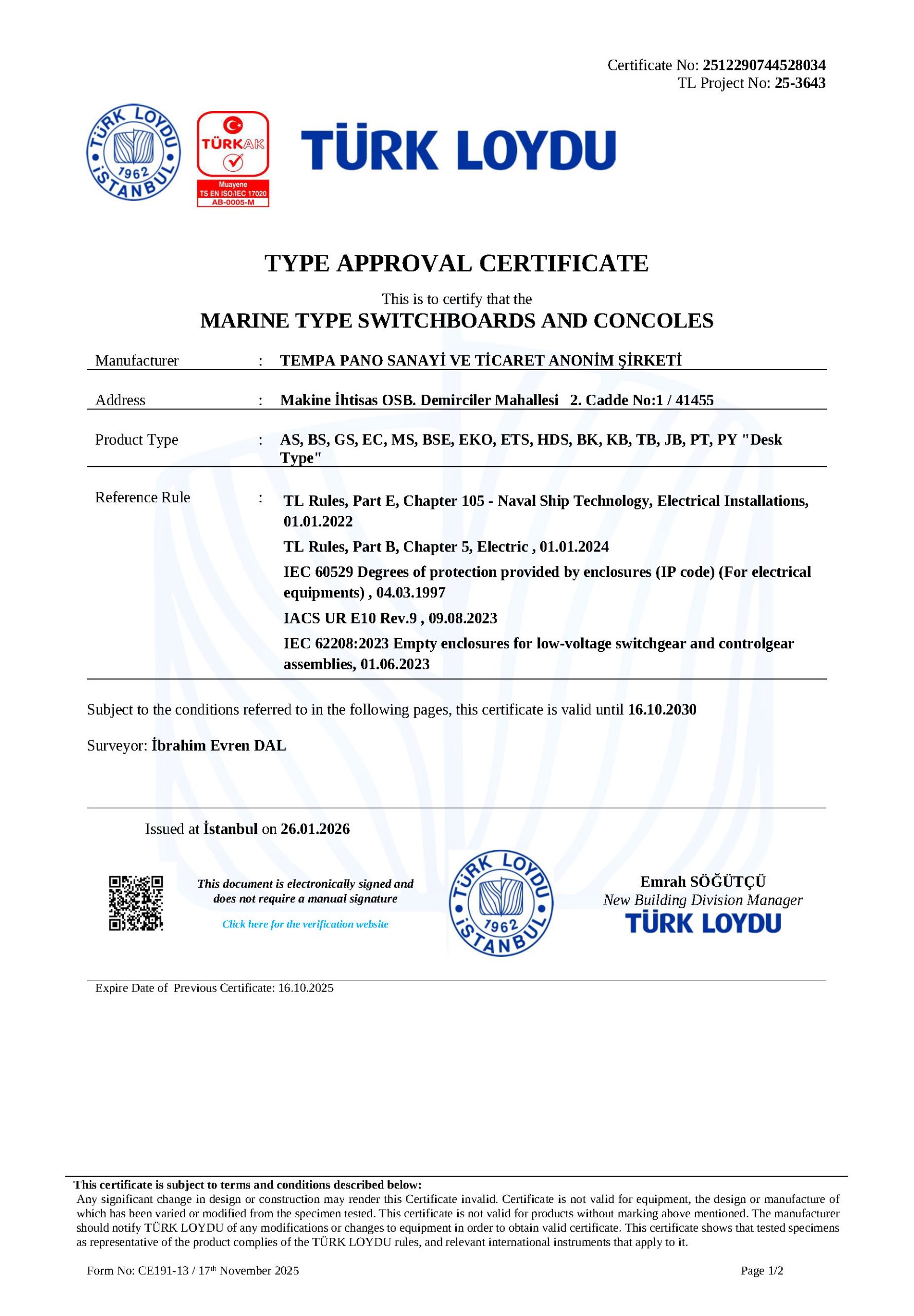 Turkish Lloyd Panel Group