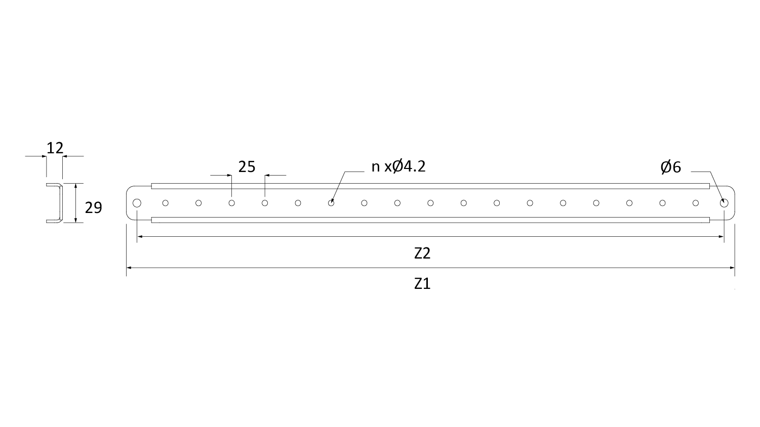 Tempa Pano | AS – Door Inside Mounting Profile